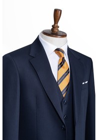 Resim İlayda Emir Luxury, İtalyan Kesim, Slim Fit, Blazer, Erkek Takım Lacivert 