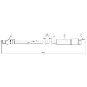 Resim Cavo C800560b - Ön Fren Hortumu S70-v70 2.0-2.3 Turbo-2.5 Td 95 