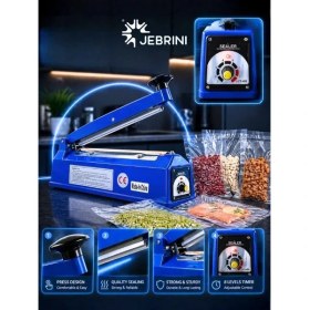 Resim JEBRİNİ MAKİNA Poşet Ağzı Kapama Yapıştırma Makinesi (Plastik Gövde) 30 cm 