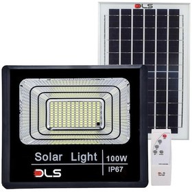 Resim 100 Güneş Enerjili Projektör Bahçe Aydınlatma Solar Led Dls 