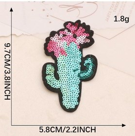 Resim Boncuk Nakışı Payetler Ayçiçeği Kaktüs Giyim Aksesuarları Nakış Yama Etiket Nakışlı Kumaş Etiket Diğer 