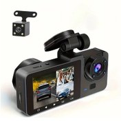 Resim Turcoshop11 Baıdeluo 3 Kanallı Hd Araç Kamerası Gece Görüşü 32gb G-sensor Park Modu Siyah Üçlü Lens 