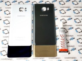 Resim Samsung Galaxy Note 5 Arka Pil Kapağı+B-7000 YAPIŞTIRICI Beyaz 