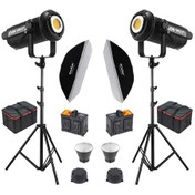 Resim GDX LV-700C-II 2'li Full Set (70x100 Softbox + 260 CM Işık Ayağı) 