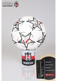 Resim Dekomus İle Lisanslı Beşiktaş Match Futbol Topu No:5 "özel Kutulu Comfort Kalem Hediyeli" Kırmızı 