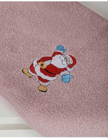 Resim Mira Home Banyo Havlusu Takımı Noel Baba Nakışlı Renkli 