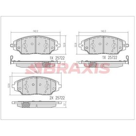 Resim Braxıs-aa0680 - Fren Balatası On Aveo T300 11 Aşınma İkaz Gös 