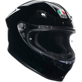 Resim Agv Motosiklet Kaskı K6 S Mplk Black Mono 