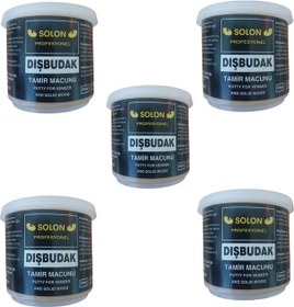 Resim 5 Adet Çok Amaçlı Ahşap Parke Masa Sehpa Çizik Çok Amaçlı Tamir Dolgu Macunu Dışbudak 240 Gr 