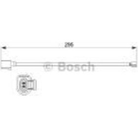 Resim Bosch 1987474565 Ön Fren Balata Fişi Touareg Sağ Sol 295mm 11- 7p0907637a 