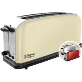 Resim Hepta Collection Ekmek Kızartma Makinesi Colours+ Paslanmaz Çelik Krem (Ekstra Geniş Tost Yarıkları, Ekmek Başlığı Da 