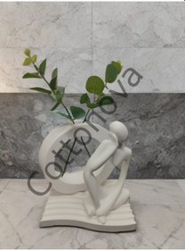Resim Cottonova C62 Dekoratif Vazo Ve İnsan Figürü 