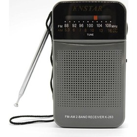 Resim Knstar K-263 Pilli Cep Radyosu 