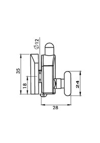 Resim Ayrıntıshop Duşakabin Metal Gövdeli Siyah Tekerleği 8 Li Takım Siyah 