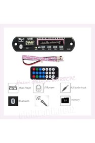 Resim özgürce Bluetooth Oto Teyp Dönüştürücü Aux USB SD Mikrofonlu Modül 