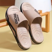 Resim Erkek Casual EVA Slip-On Sandaletler - Yumuşak, Solunabilir Üst Kısım "SPOR" ve "RAHATLIK" Yazısı ile, Yuvarlak Ayak Ucu Tasarımı, İlkbahar/Yaz için Mükemmel, Rahat Ayakkabı | Casual Stil | EVA Üst, Gündelik Giyim İçin Sandaletler 