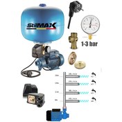 Resim Stilmax St2460 Otomatik Paket Hidrofor Tanklı Set 0.50hp 2 Daire 