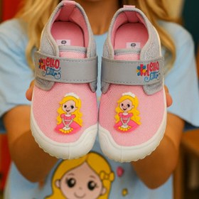 Resim Behtah Kundura Kız Çoçuk Bebek Kaydırmaz Taban Cırtlı Panduf Pamuk Astarlı Çok Amaçlı Okul Kreş Patiği Ev Patiği 