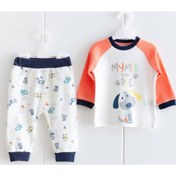 Resim MELOMARKETING Unisex Bebek Pamuklu Pijama Takım 