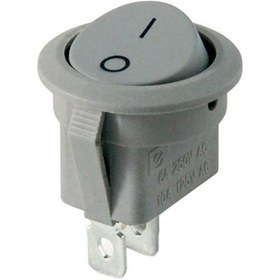 Resim Ic-133b Gri 2 Pinli Işıksız Yuvarlak Açma-kapama Anahtarı-182279 