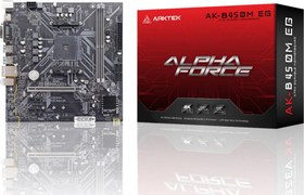 Resim Arktek ALPHA FORCE, AK-B450M EG, 2xDDR4, M.2, D-SUB, DVI, HDMI, AM4 Soket Anakart 