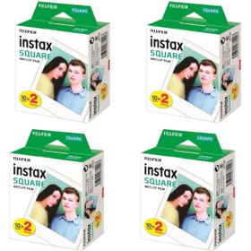 Resim Fujifilm Instax Kare-square 20'li Film 4'lü Set 80 Poz 