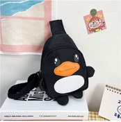 Resim Siyah Çocuk Çantası Yeni Stil Çizgi Film Ördek Postacı Çantası Anaokulu Bebek Omuz Çantası Seyahat Bozuk Para Kesesi Siyah Diğer 