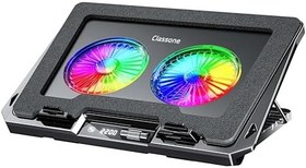 Resim Classone GT102 Gaming Laptop Soğutucu, 2200rpm, Rgb Işıklı, Led Display, Notebook Soğutucu Stand 