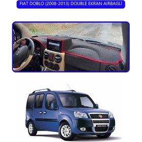 Resim Fıat Doblo 2008-2013 Double Ekrantorpido Koruma Halısı Mavi Kenar 