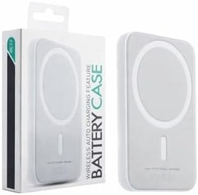 Resim iPhone 13 Pro ile Uyumlu 5000mAh Magsafe Powerbank BC22 Beyaz, BC22-04 