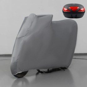 Resim Teksin Piaggio X10 350 Çantalı Gri Kumaş Motosiklet Branda Motor Penye Branda 