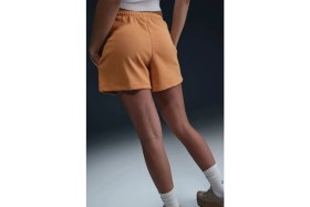 Resim Nike Sportswear Chill Terry Mid Rise 4" French Terry Slim Fit Short Kadın 10 cm Pamuklu Şort Turuncu 
