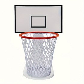 Resim Mini Basketbol Hoop Çöp Kutusu Standı - Beyaz & Turuncu Tasarım, Sessiz İşlem, Manuel Kaldırma, Kova Dahil Değil, Ev veya Ofis Kullanımı İçin Mükemmel, Ev Sporları Çöp Kutusu | Spor Temalı Dekor | Fonksiyonel Tasarım, Basketbol Aksesuarları 