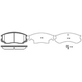 Resim MGA 55367 Fren Balatası Ön Colt Lancer / Persona 93- Wıra 00- / Terios 05- 