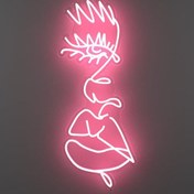 Resim Damlayan yüz - Neon Tabela 