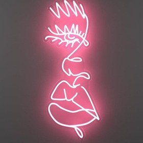 Resim Damlayan yüz - Neon Tabela 