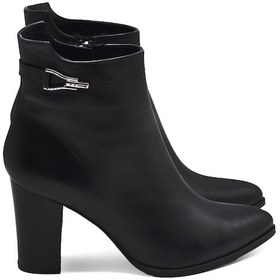 Resim Kadın Topuklu Sivri Burun Deri Bot Siyah 2355801k Siyah 