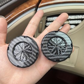 Resim 1 adet Karbon Fiber Desenli ABS Malzeme Tek Tuşla Çalıştırma Düğmesi Ateş Dekorasyon Koruyucu Kapak Topuzu Kişiselleştirilmiş Çalıştırma Başlığı Dekoratif Oto İç Aksesuarı 