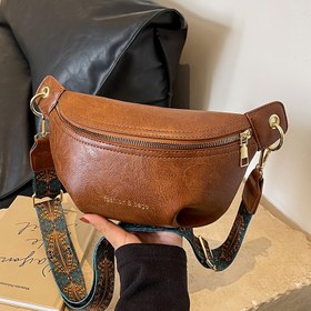 Resim Kadınların için özel tasarımlı vintage çanta, yeni moda geometrik geniş omuz askılı çapraz çanta, rahat ve çok yönlü omuz çantası, kadınların göğüs çantası ve bel çantası. 