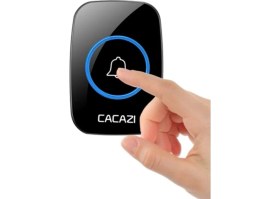 Resim Electrimax Kablosuz Kumandalı Kapı Zili LED Işıklı 60 Melodi 300 Metre Mesafe Ev Ofis Depo 