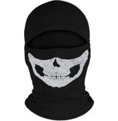 Resim eleven market Termal Siyah Kar Maskesi Kurukafa Desenli 