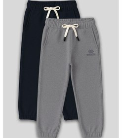 Resim Tommylife Standart Fit Basic 2li Paket Lacivert-gri Melanj Erkek Çocuk Eşofman Alt - 11225 Lacivert - Gri 