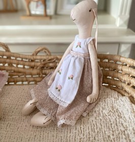 Resim El Yapımı Sevimli Tavşan Bebek - 1 