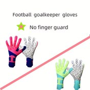 Resim 1 çift, Kaleci Eldiveni, Eğitim veya Maç İçin Rahat ve Nefes Alabilen Futbol Eldivenleri, Parmak Korumasız 