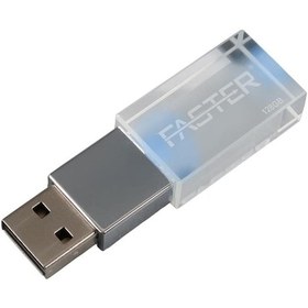 Resim Faster 128 Gb Mimi Serisi Usb 3.0 Yüksek Hızlı Mavi Işıklı Metal Flash Bellek 