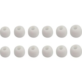 Resim Vkemall 12 Adet Kulaklık Uçları - 3 Boyutlu S/m/l - 6mm Beyaz Silikon Kılıflar S, M, L 
