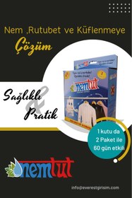 Resim nemtut Nem Alıcı Rutubet Emici Koku Giderici Korozyon Önleyici ( 20 Kutu Içerisinde 40 Paket ) 
