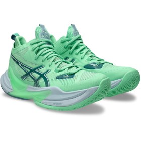 Resim Asics METARISE 2 Erkek Vital Green/Carrier Grey Voleybol Ayakkabısı 1051A089-300 