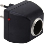 Resim Springsun Oto Ve Ev Kullanıma Uygun 220v'den 12v'ye Dönüştürücü, Sigara Çekici Şarj Aleti, Avrupalı Tipi 1a 12w Yuvarlak Fiş 