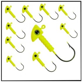 Resim Uyguna-yakala Açık Yeşil - 7 Gr Zoka - Kurşunlu Olta İğnesi - 10 Adet-ala.225 